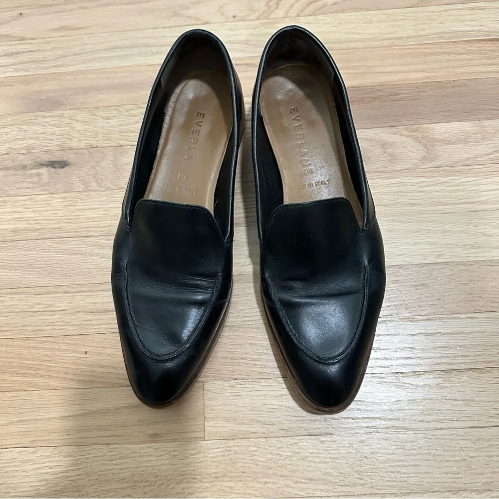 Everlane The Modern Loafer Leather Black Size 7